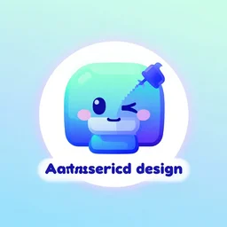 material design logo for a research lab, attention, distraction, cute cyberpunk kawaii aesthetic. minimalist, vector art illustration, made with illustrator, trending on artstation hq, deviantart, vibrant colors, digital art, concept art, logotype design, 8 khd post - processing, smooth, sharp focus, winning award masterpiece, pastel tones