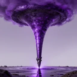 purple tornado, saturated, 4 k, 8 k, 1 6 k, hd, super - resolution, ray tracing reflections, lumen reflections