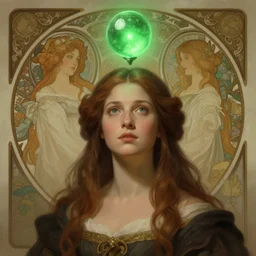 epic portrait an person having an green glowing plumbob floating above their head, pretty, digital painting, artstation, concept art, soft light, hdri, smooth, sharp focus, illustration, fantasy, intricate, elegant, highly detailed, D&D, matte painting, in the style of Greg Rutkowski and Alphonse Mucha and artemisia, 8k, highly detailed, jurgens, rutkowski, bouguereau, pastoral, rustic, georgic