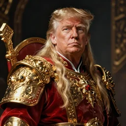 Donald Trump as the emperor of man Warhammer 40k