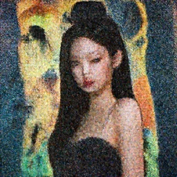 jennie kim, kpop, hyper detailed, digital art, trending in artstation, cinematic lighting, studio quality, smooth render, unreal engine 5 rendered, octane rendered, art style by klimt and nixeu and ian sprigger and wlop and krenz cushart