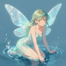 art style of ignio straffi, water fairy