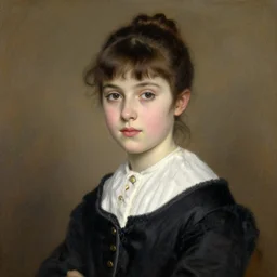 A decent young girl portrait by Mary Cassatt.