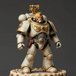 rococo baroque rococo baroque painting portrait! space-marine fancy cake Greg hildebrandt high detail! ornate!