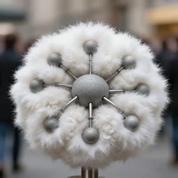 realistic documentary photo of a neural network made of white fluffy fur, macro soft focus bokeh 1 9 9 0, life magazine reportage photo, metropolitan museum photo