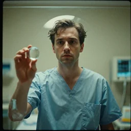 7 0 s movie still of a man made of glass the hospital, cinestill 8 0 0 t 3 5 mm eastmancolor, heavy grain, high quality, high detail