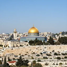 a view of Jerusalem on mount zion