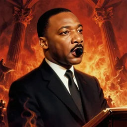 marther luther king in hell,