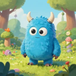 toy tiny monster with a cute tin iron monster, mark ryden, lostfish, max fleischer, hyper realistic, artstation, illustration, digital paint, matte paint, vivid colors, bright, cheerful, detailed and intricate fairytale environment