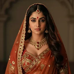 movie still of Aishwarya Rai Bachchan as the beautiful Hindu goddess Radha, realistic portrait, 8k resolution, hyper detailed, studio lighting, cinematic