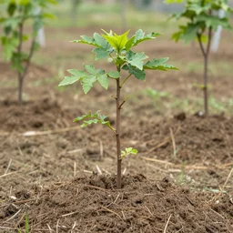 a tree growing ties