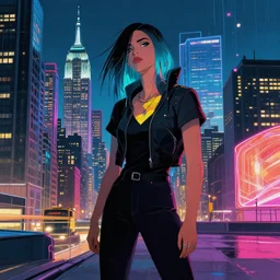 cyberpunk new york city by eddie mendoza