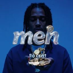5 0 cent in the music video for playboi carti's meh, blue color palette