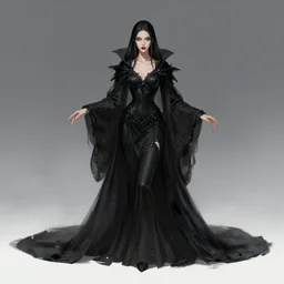 dark sorceress,, wide angle view, fullbody view, highly detailed, qichao wang, artgerm, cushart krenz, zeronis, trending on artstation, soft light, sharp edges, illustration, character design, concept art