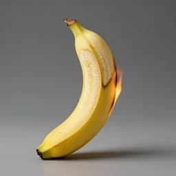 photo of a burning banana