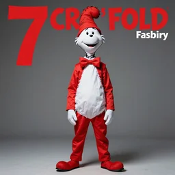 dr suess inspired fashion. centerfold fashion magazine. 7 0's. hole body picture