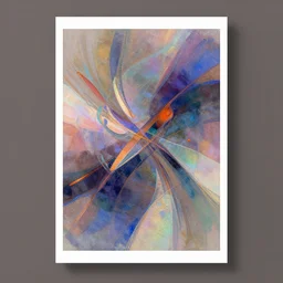 an iridescent poster of colorful abstract art, muted colors, behance gd, rich color pallete