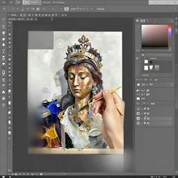 parts of art to edit in photoshop