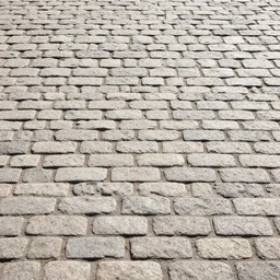 cobblestone texture with flat lighting and no shadows