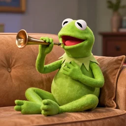 candid photo of kermit the frog sitting on the couch hitting a bong, kermit the frog in ted ( 2 0 1 2 ) bong scene, kermit the frog using a bong, kermit bong bong kermit froggy bong, high resolution photo, trending on artstation, interior design,