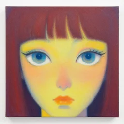 🌈 👁 by shusei nagaoka, david rudnick, airbrush on canvas, pastell colours, cell shaded