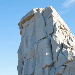 big rock solid stone with the emerging face of emma stone