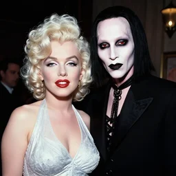 Marilyn Monroe fused with Marilyn Manson