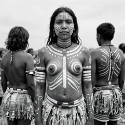 1 9 2 0 s black and white photographs of the lost tribes of del shoob and their amazing body art