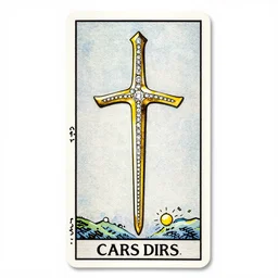 ace of swords gold inlay diamonds tarot detailed illlustration 8 k