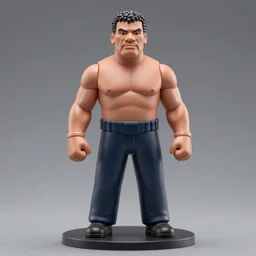 accurate detailed pvc, figurine of mike tyson!!! figurine!!!, studio lighting, grey background, no shadow, trending on artstation, 4 k, highly detailed!!!