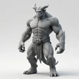 full body, grayscale, 3/4 view, muscled balrog demon, heroic pose, arms to side, horns, hoofs, claws, long tail with horns, covered by flames, tattoo, stylized, tarot, Gustave Dore, white on black, high contrast