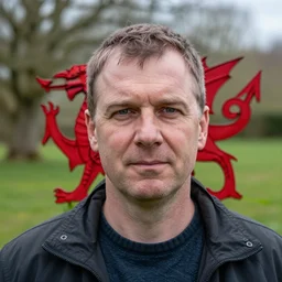 a photo portrait of a Welsh man, 8k, high quality, high detail, flickr