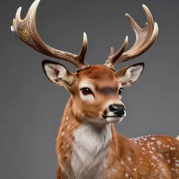 anthropomorphic deer fursona with a haughty smile, exquisite antlers, intricate artwork by artgerm, greg rutkowski, and kilian eng, digital illustration, hyper detailed, super sharp, crisp, smooth, vibrant colors smooth gradients, depth of field, aperture f 1. 2