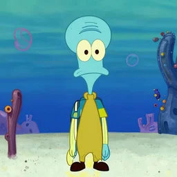 squidward by stephen hillenburg, digital painting