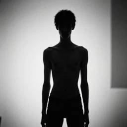 slenderman black and white photo, amateur photography