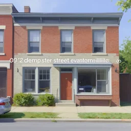 google street view of ( 1 0 2 dempster street evanston illinois ), painted by edward hopper