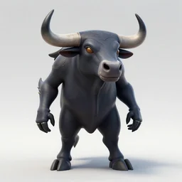 a alien bull from half - life, digital art
