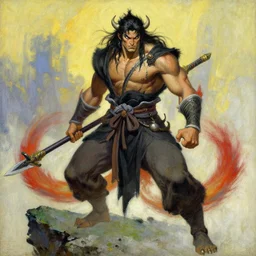 wuxia, monster male, character design, colorful, painting by gaston bussiere, craig mullins, j. c. leyendecker, tom of finland