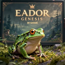 a frog, in concept art of main menu loading screen background. for russian mmorpg eador genesis by katauri, by a freelance artist, artstation, behance