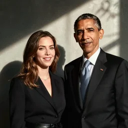 photo of Scarlett Johannson and Obama, by Diane Arbus