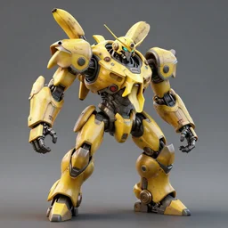 a banana piloting a mech, hyper realistic, extremely detailed, 3 d render, coherent, unreal engine 6,