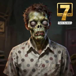 young robert smith as a zombie wearing polka dot shirt, 7 days to die zombie, fine art, award winning, intricate, elegant, sharp focus, cinematic lighting, highly detailed, digital painting, 8 k concept art, art by z. w. gu, art by brom, art by michael hussar, masterpiece, 8 k