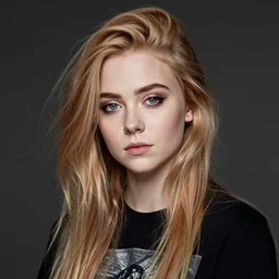 a portrait of Grimes by Martin Schoeller, photorealistic, global lighting