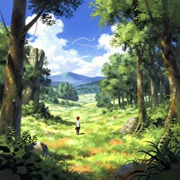a serial experiments lain inspired Leyendecker scenery artwork