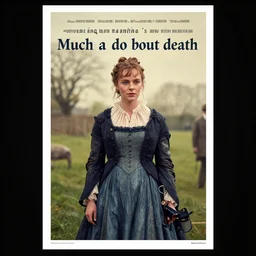 “ a poster of jane austin and quentin tarantino ’ s new film much a do about death ”