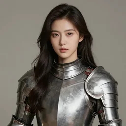 a beautiful girl, long hair, wearing armor, elegent, smooth, exudes purity, caspar david friedrich - n 4