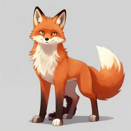 a werewolf fox, fursona!!!!, by kawacy, trending on artstation, full body, furry art