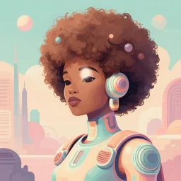art by paul lewin. award winning afrofuturist artwork. pastel complementary colours. polished. hyperdetailed maximalist 8 k vectorgraphic illustration. slightly shaded.