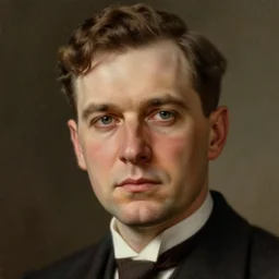 portrait of a 1 9 4 2 united states president, who is a young man a scholarly appearance, detailed face, 2 0 th century, highly detailed, cinematic lighting, digital art painting by greg rutkowski