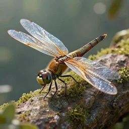 a sci-fi dragonfly, realistic , unreal engine